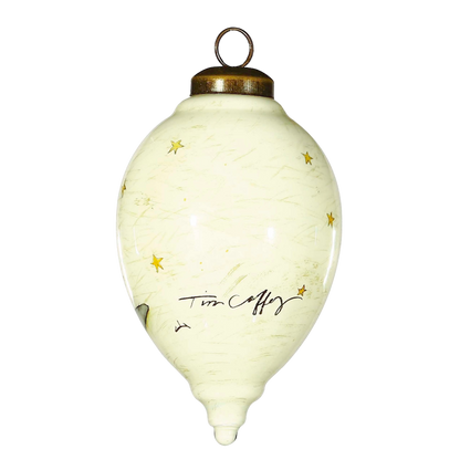 Holy Family Hand Painted Glass Hanging Ornament - The Sandy Santa