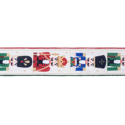 2 1/2" Nutcracker Wired Ribbon