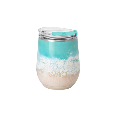 High Tide Stemless Wine Cup (12oz) - The Sandy Santa