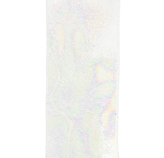 Wired Pearl Watercolor Iridescent Ribbon - The Sandy Santa