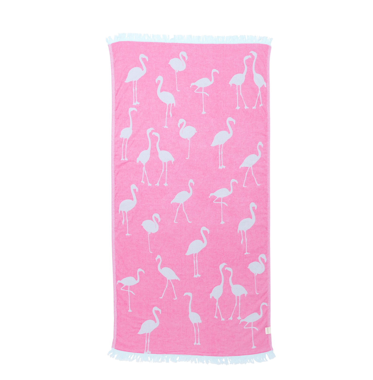 Pink Flamingo Turkish Beach Towel - The Sandy Santa