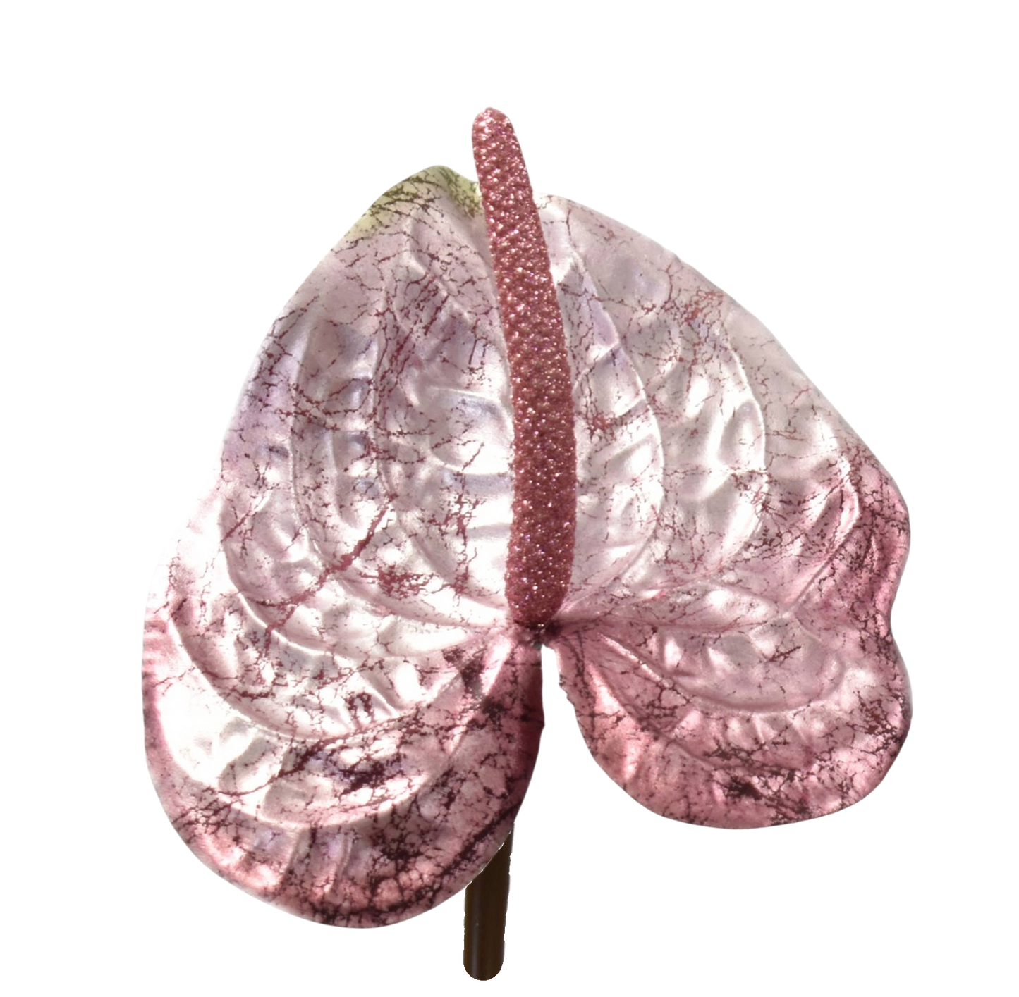 Metallic Pink Anthurium Spray - The Sandy Santa
