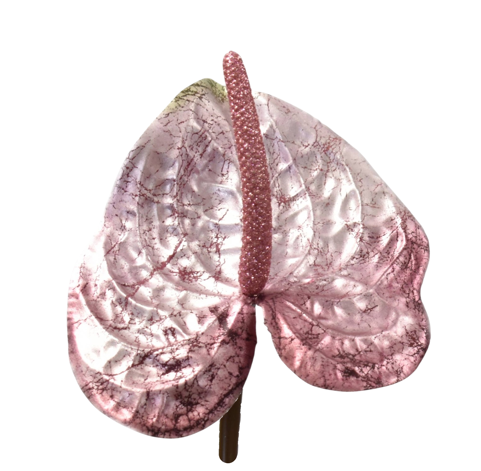 Metallic Pink Anthurium Spray - The Sandy Santa