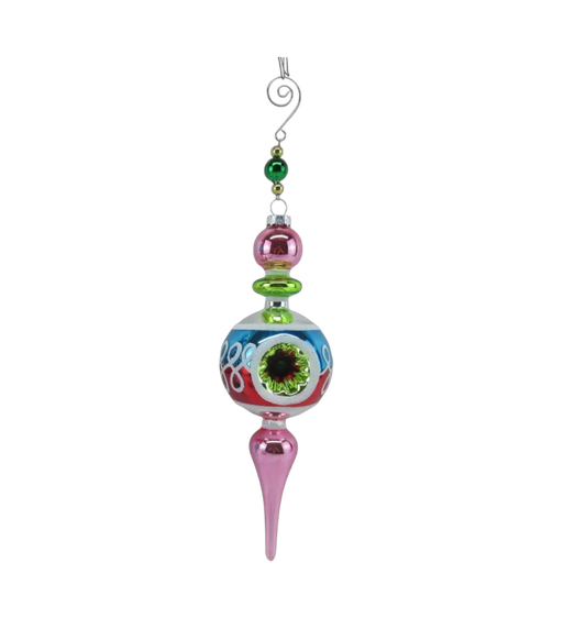 Pink Pastel Sphere Orn - The Sandy Santa