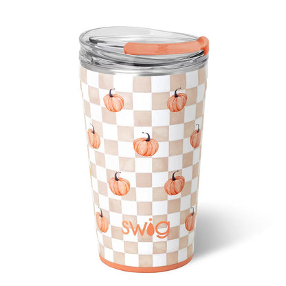 24 oz Pumpkin Check Party Cup