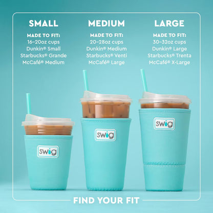 Pumpkin Check Iced Cup Coolie (Medium)