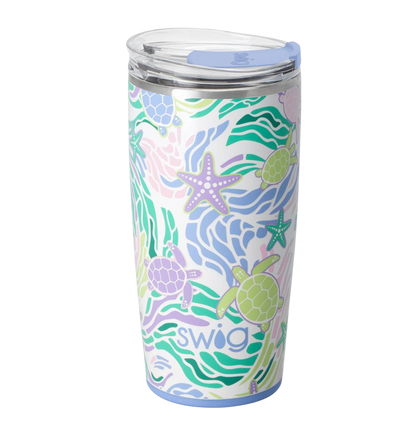 Sea Swirl Tumbler (22oz) - The Sandy Santa