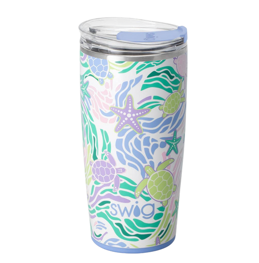 Sea Swirl Tumbler (22oz) - The Sandy Santa