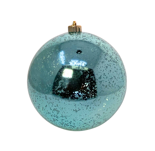 4" Seafoam Mercury Shiny Ball Ornament - The Sandy Santa